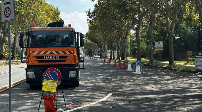 via Maculani inizio cantiere