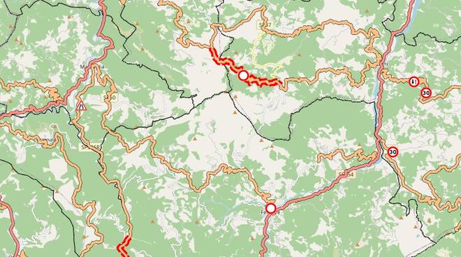 chiusura strade mercatello e aserei