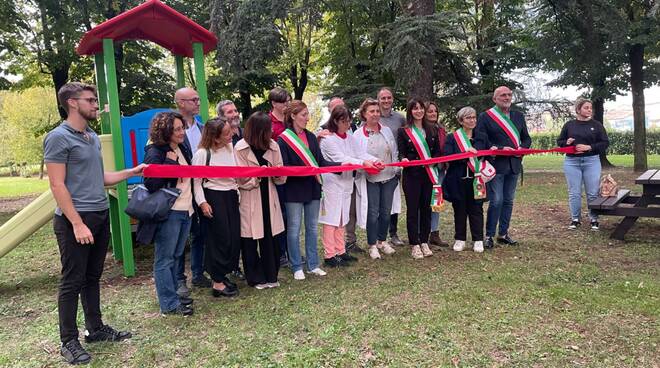 L'inaugurazione del Parco della Salute a Borgonovo