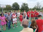 Taglio del nastro per il nuovo campo da basket in via Penitenti